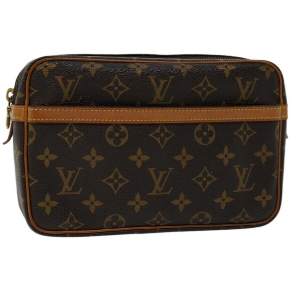 LOUIS VUITTON Monogram Compiegne 23 Clutch Bag M51847 LV Auth - Picture 3 of 16